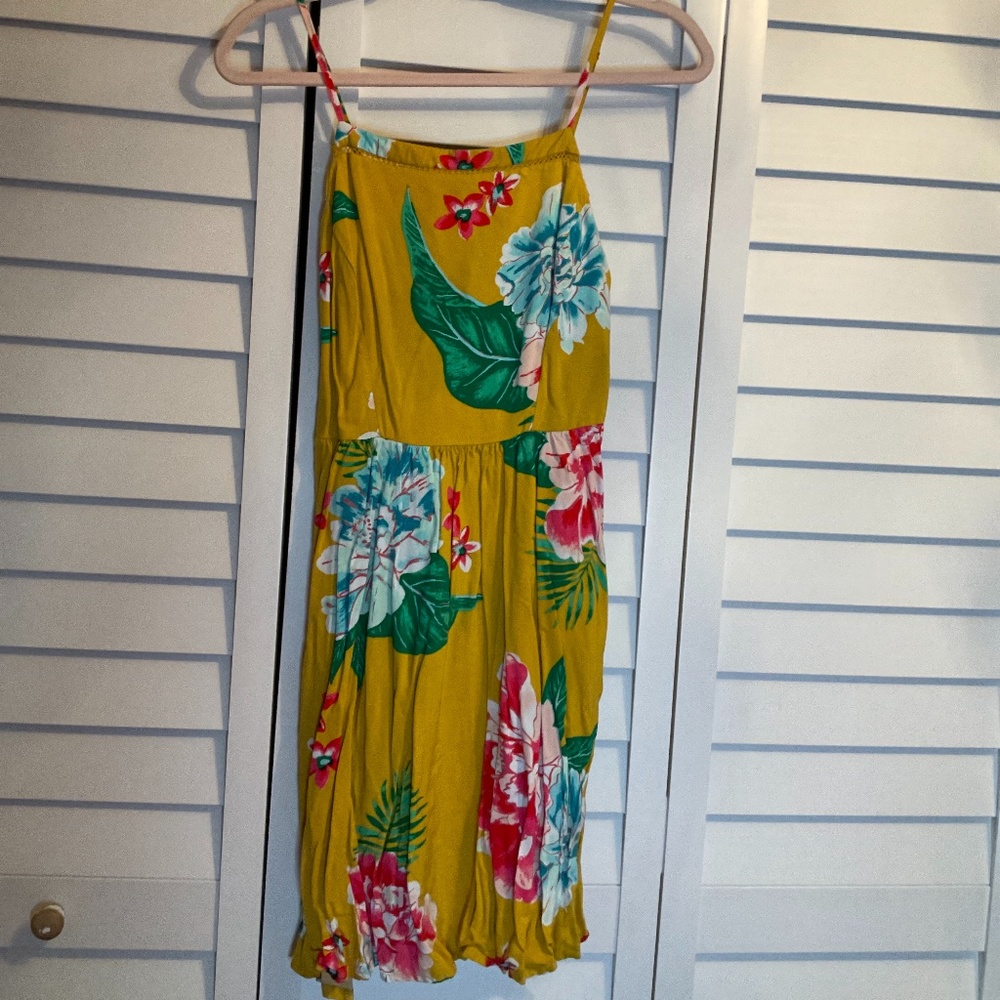 Old navy yellow floral dress size small